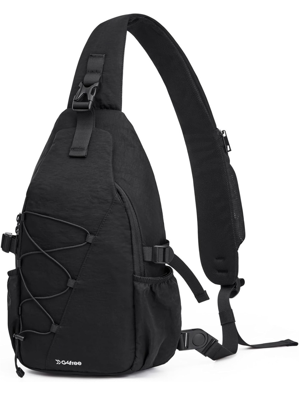 G4free Black Men’s Sling Chest Bag — Crossbody Belt Bag